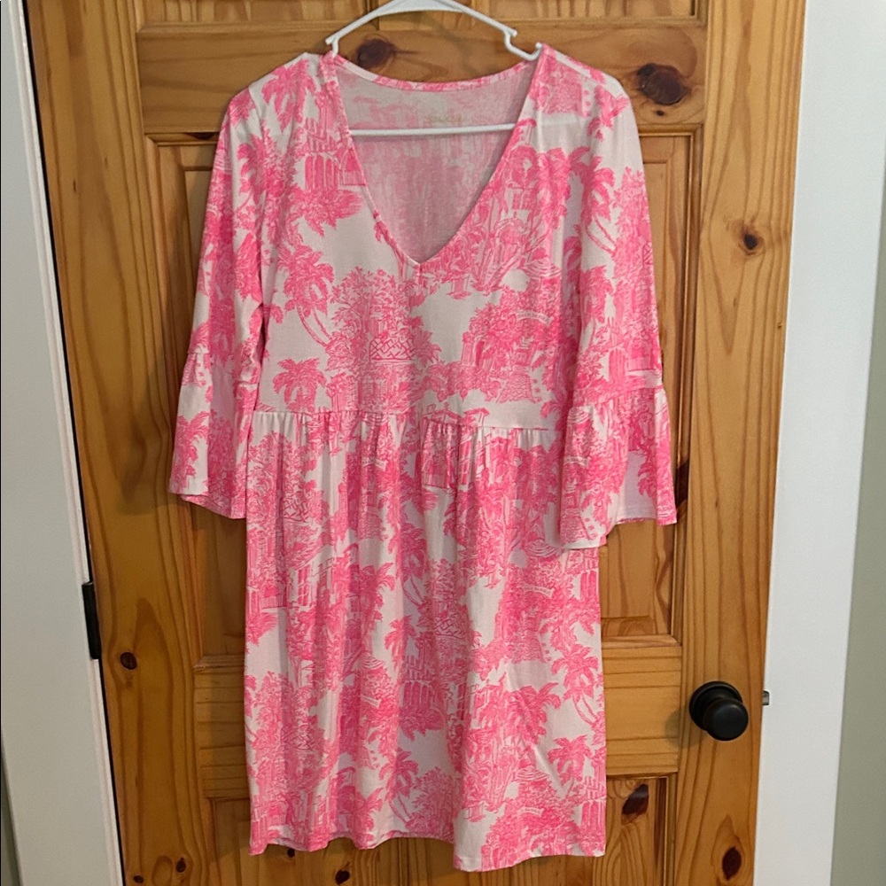 Lilly Pulitzer Pink and White Dress